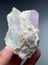 680 Cts Kunzite Crystal And Quartz Specimen From Afghanistan picture