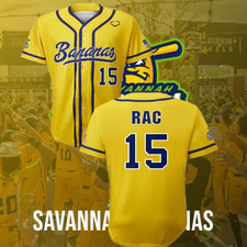 New Savannah Bananas #15 Rac Baseball Jersey S-5XL CC168 picture