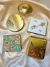 1920s-1950s Vintage Compact Lot: Sam Fink, Scandia Cosmetics, Fifth Ave, Elquin picture