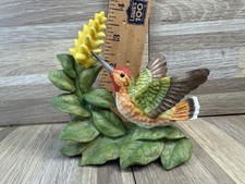 1996 Bronson Collectibles Allen’s Hummingbird With Aphelandra Procelain Figure  picture