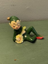 VTG  2 Criterion Ceramic Elves Pixies Gnomes Playing Flowers picture