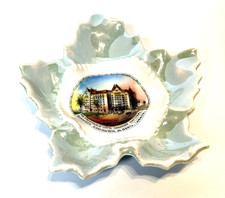 Antique Macdonald Hotel National Railway Alberta Canada Souvenir Plate Dish picture