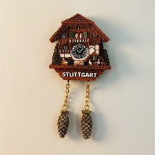 Germany Stuttgart Cuckoo Clock Tourist Travel Souvenir 3D Resin Fridge Magnet picture
