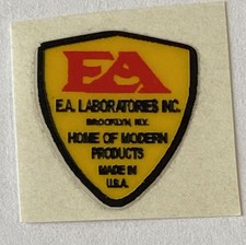 vintage prewar EA Laboratories bicycle Light Sticker picture