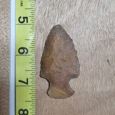 WELL USED AUTHENTIC ARKANSAS STEMMED KNIFE ARTIFACT SPEAR STONE TOOL picture