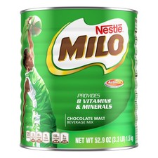 Milo Chocolate Malt Powder Drink Mix 3.3 Pound Can Beverage Mix picture