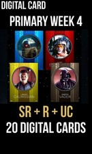 PRIMARY Week 4 SR Orange Purple Yellow Red Blue 20 Card Topps Star Wars Trader picture