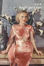 Carole Lombard 💚 4x6 Photo - 1930s Hollywood Actress - Glamour Star picture