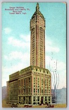 Vintage 1909 Singer Building New York Postcard Broadway Liberty St picture