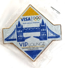 London 2012 Olympics Visa Chase VIP Lounge Advertise Pin Tower Bridge England UK picture
