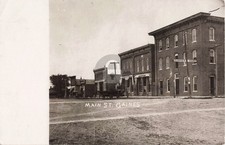 Street View Main St., Gaines MI Michigan #2 RPPC Photo Postcard COPY picture