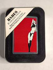 Zippo Playboy Art Archives Babe Standing Lighter w/ Tin & Box picture