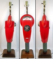 Working Duncan Miller Nickel 30-Minute Parking Meter Lamp w/Keys picture