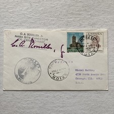 Vintage 1969 NASA Apollo Grand Canary C.A. Rouiller Signed Autograph Cover Spain picture