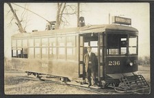 c1910s Wichita Kansas N. Riverside streetcar 236 Floyd Stansbarger Real Photo picture