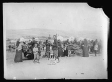 Podgoritza Montenegro 1920 Wood Market Fuel Shortage Women with Firewood picture
