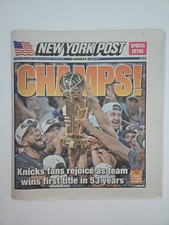 2026 NY Knicks NBA Champions Newspaper New York Post CHAMPS June 14 picture