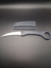 Karambit Comb Handle Knife Sheath Included Stainless Steel Blade carbon fiber picture