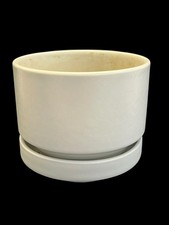 Vtg 70s MCM ARABIA Finland RICHARD LINDH WHITE PLANTER  Danish Modern 4” Gainey picture