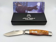 Jack Wolf Gateway Stockman Rootbeer Kirinite 14C28N Slipjoint Knife BNIB picture