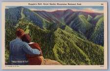Postcard - 1940s Huggin's Hell Great Smokey Mountains National Park Vintage picture