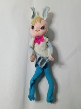 Vintage Japan Bunny Knee Hugger Pixie Elf Girl Doll (Very RARE, HTF) picture