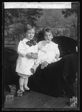 Photo:Two Children Portrait Toddler Boy Girl Studio Photo Cranford P. picture