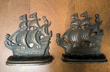 Vintage Weidlich Brothers BRONZE Spanish Galleon BOOKEND VVB  picture
