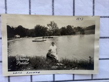 1927 Vintage Photo Women at Lake Katonah New York Boats Dock picture