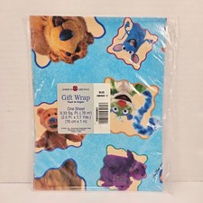 Bear in the Big Blue House Gift Wrap American Greetings 8.33 sq ft Sealed Unopen picture