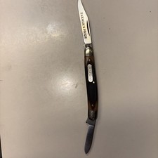 Schrade+ 104OT Minuteman Made In U.S.A. “FARMERS PRIDE” On Blade, Vintage RARE picture