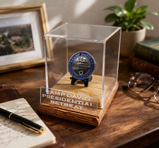 Camp David Coin Display Case with Engraved Nameplate (coin included) 38 picture