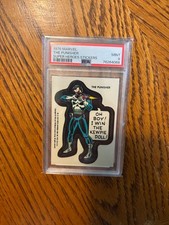 Topps Marvel 1976 Super Heroes Stickers The Punisher Sticker PSA 9 picture