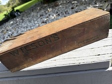 Rare Wooden Crate Wilson’s Certified Advertising 5lb Brick Cheese Box Chicago 14 picture