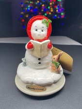Vintage Otagiri Japan Gibson Greeting Revolving Santa Plays White Christmas New picture