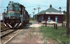 Train Station, Railroad, Chillicothe Missouri - Vintage Chrome Postcard - Depot picture