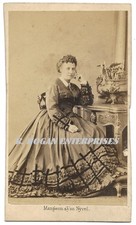 Vintage 1871 Lady Rio de Janeiro Brazil Mangeon & Van Nyvel Studio CDV Photo N0M picture