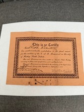 September 1, 1909 Hurley South Dakota Grand Army of the Republic Document picture