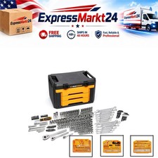 GEARWRENCH 257 Pc Mechanics Tool Set 72T 6 & 12 Point SAE Metric GW72XLCBMTS picture