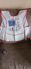 Vtg CHILDREN’S I LIKE SCHOOL Apron Over Outfit Keep Clean Toddlers  picture