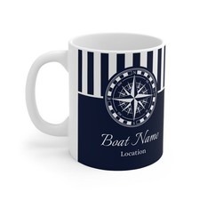 Custom Boat Name Mug, Personalized Boat Luxury Mug, Mug for Boat, Luxury Cup picture