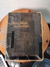 1926 Antique Annotated Bible Handwritten Notes Poetry Sidney Lanier Red... picture