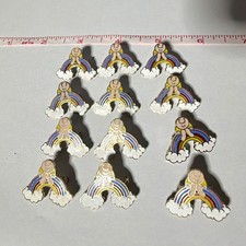 Vintage Ziggy sitting in a rainbow with clouds pin lot 12 picture