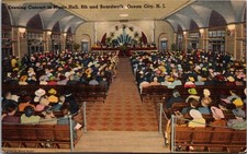 Ocean City New Jersey N.J. Concert in Music Hall on Boardwalk Postcard c1948 picture