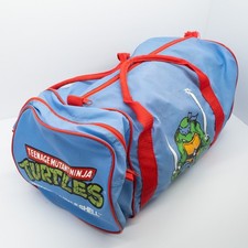 Vintage 1988 TMNT Duffel Bag Leonardo Blue Red Gym Bag Ninja Turtles picture