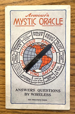 1923 Antique Armour's MYSTIC ORACLE answers questions by wireless Spinner PROMO picture