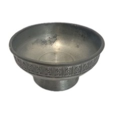 Vintage Haugrud Norway MCM Footed Pewter Bowl #440 - 5.5