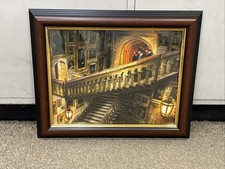 Harry Potter Grand Staircase Thomas Kinkade Custom Framed Print Coa B17 picture