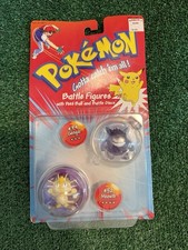 Pokémon Sealed Battle Figures #94 Gengar & #52 Meowth Poke Ball & Discs picture