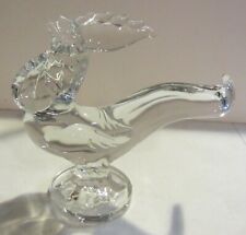 Large art glass rooster figurine picture